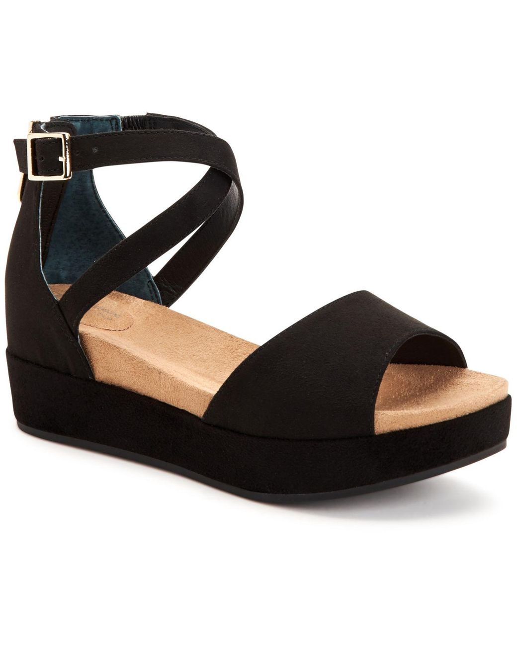 Giani Bernini Ellenaa Wedge Sandals Created For Macy s in Black
