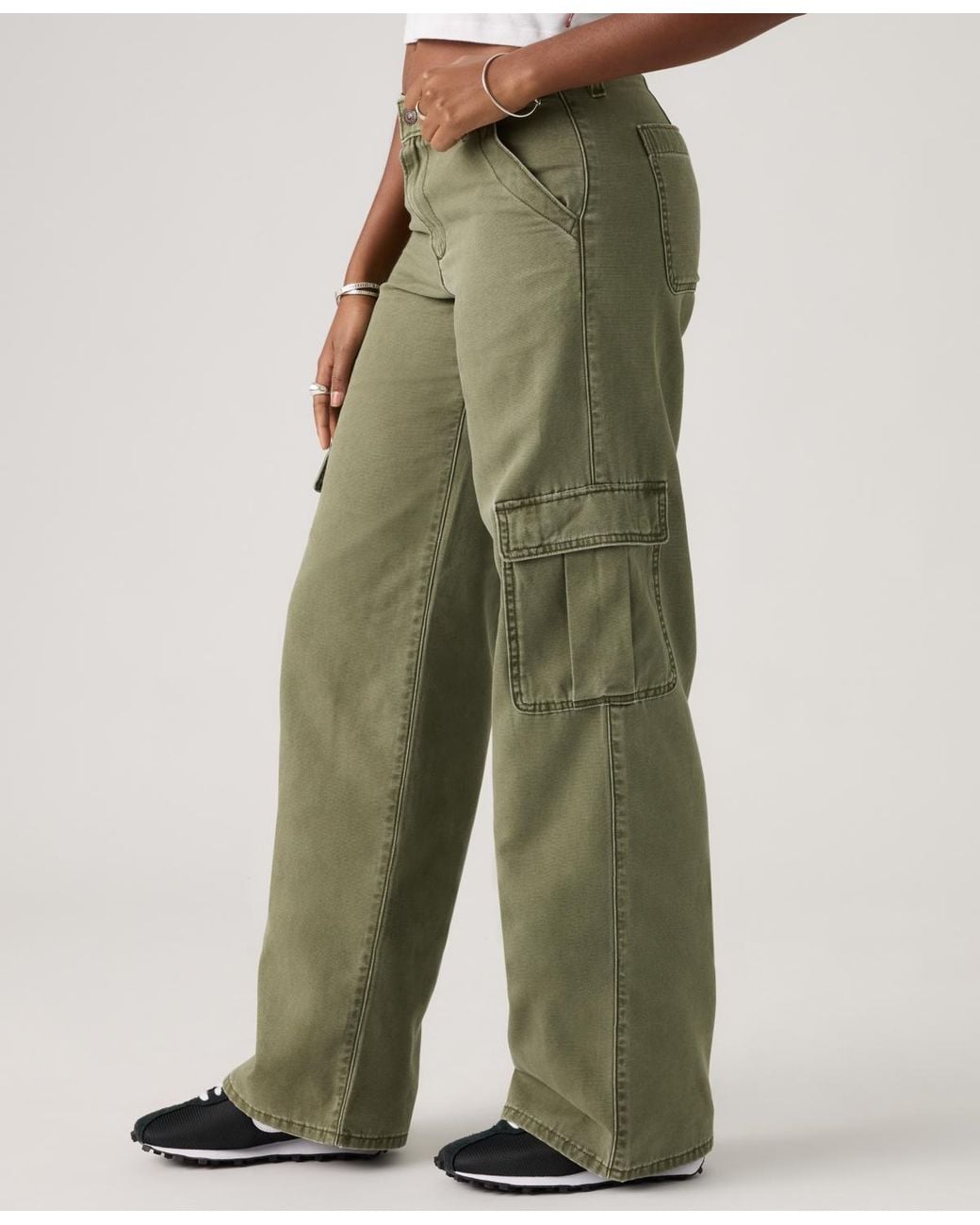 Levi's Natural Superlow Loose Cargo Jeans