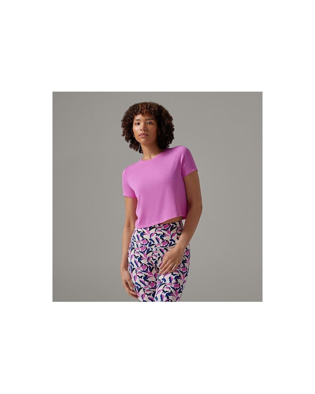 Tavi Purple Ribbed Tee