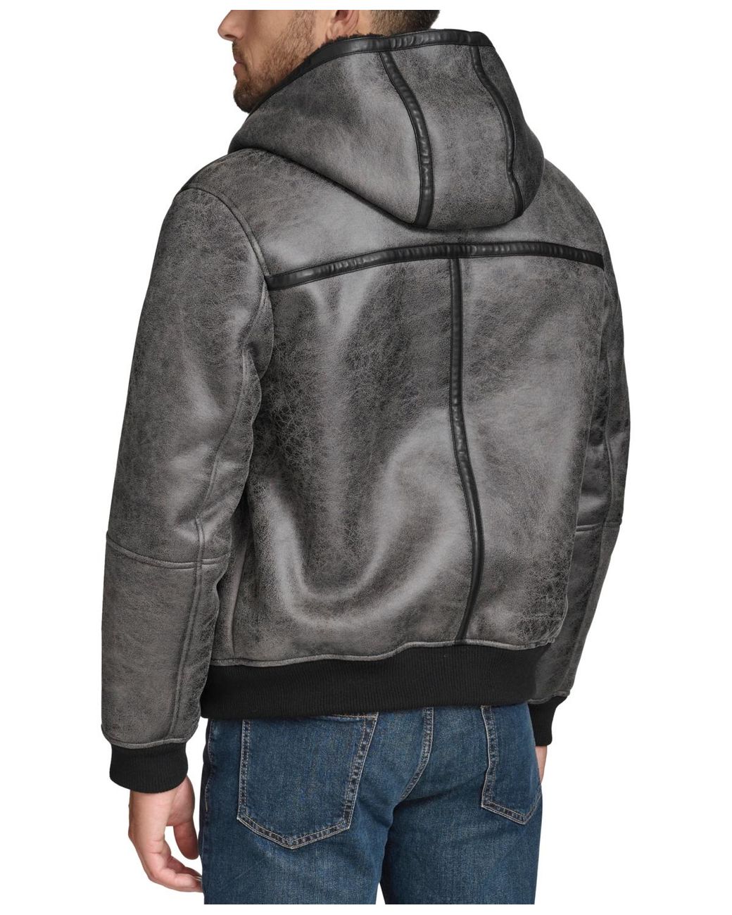 Marc New York Gray Mapleton Faux-shearling Jacket for men