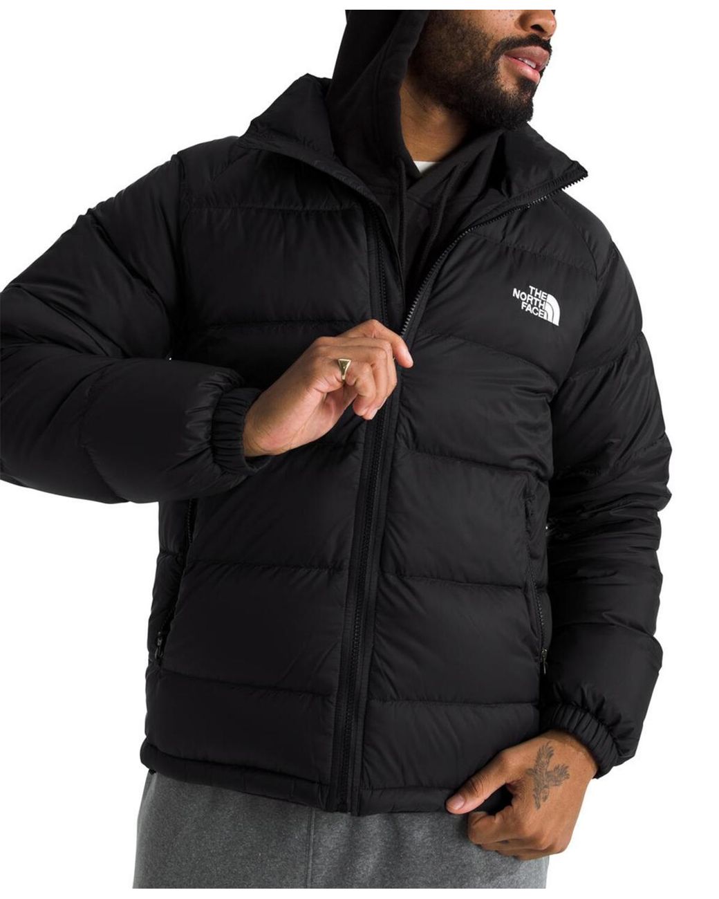 The North Face Black Hydrenalite Down Full Zip Puffer Jacket for men