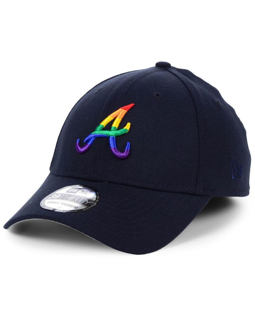 KTZ Atlanta Braves Pride 39thirty Stretch Fitted Cap in Blue for Men | Lyst