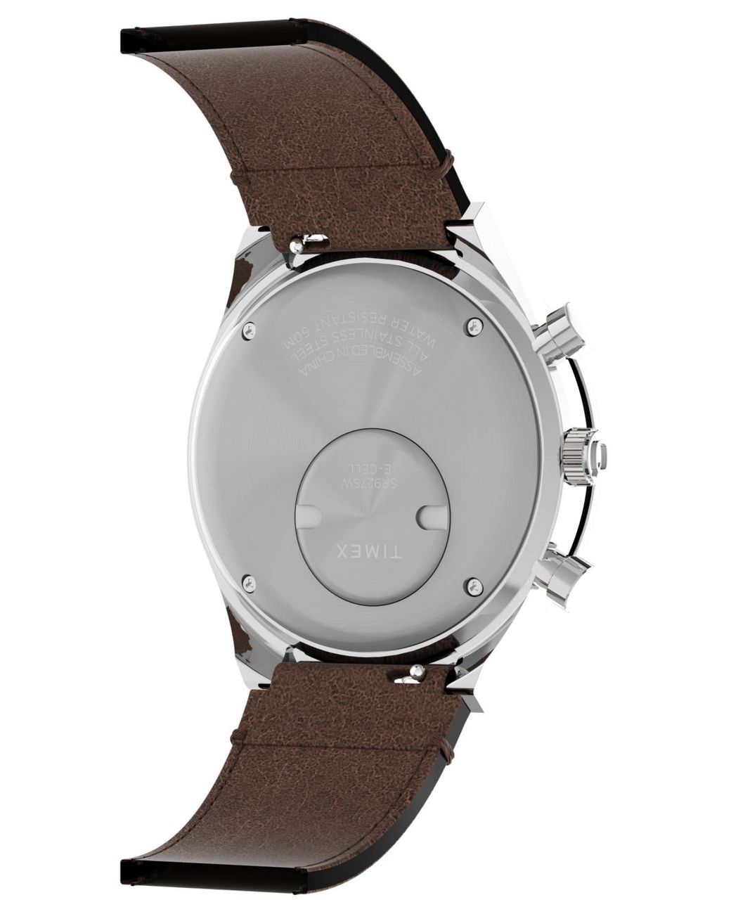 Timex Metallic Analog Leather Watch for men