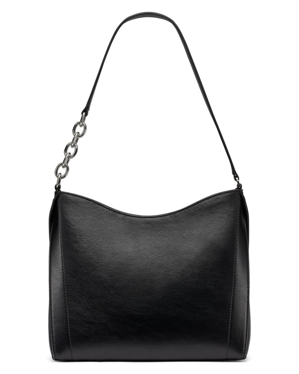 Calvin Klein Black Nova Top Zipper Chain Shoulder Bag