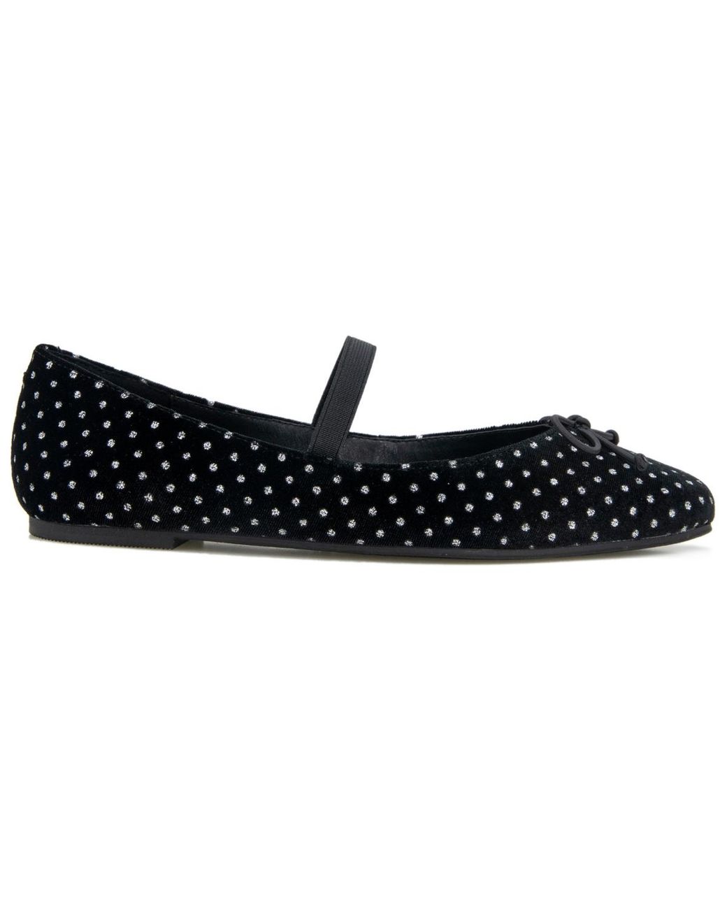 Kenneth Cole Black Myra Velvet Flat
