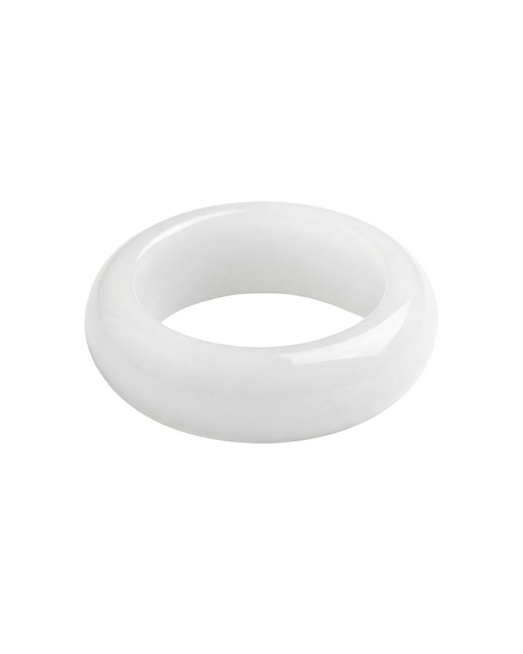 seree White Tee — Jade Stone Ring