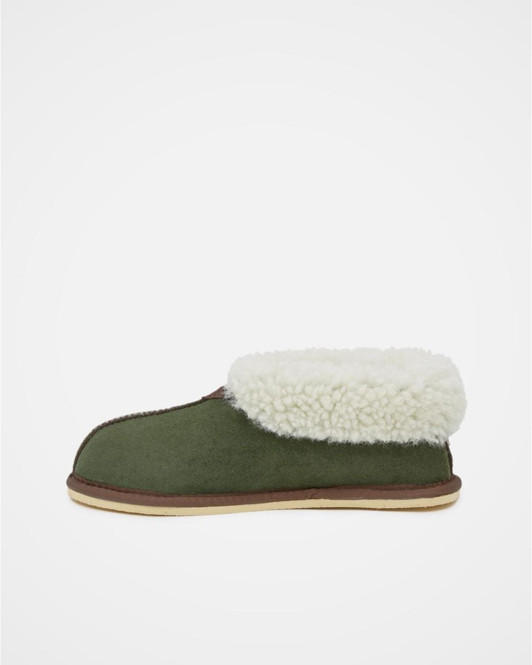 Celtic & Co. Green Ladies' Shearling Bootee Slippers