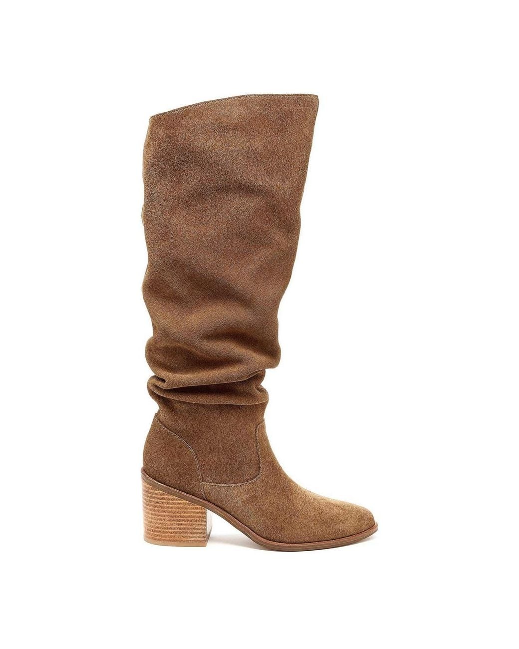 Square Dagger Kelsi Dagger Brooklyn Easton Slouch Suede Knee-high Boots in Brown | Lyst