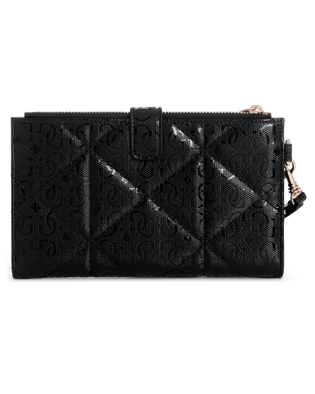 Double Up Shell Guess Amy Slg Double-zip Organizer in Black | Lyst