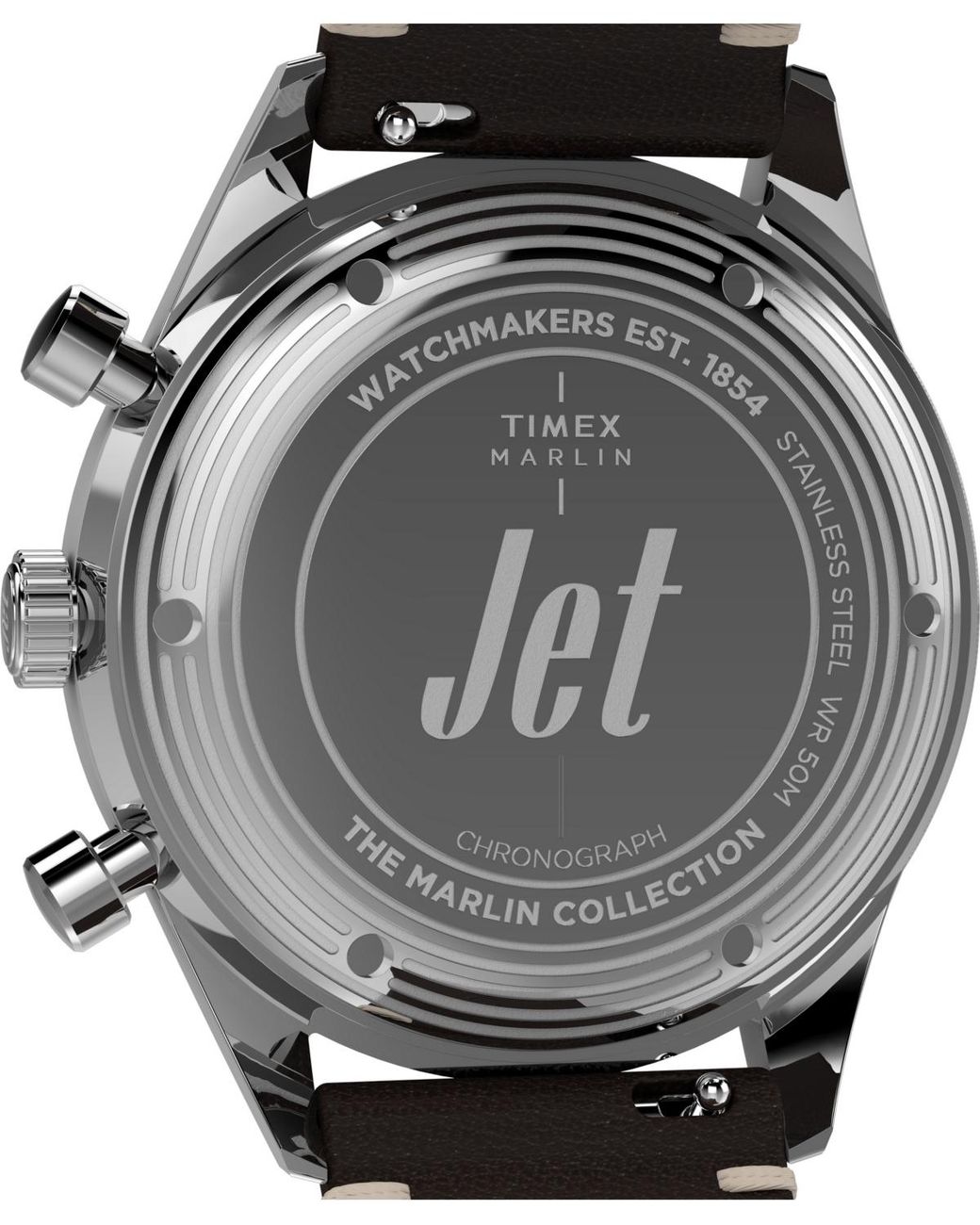 Timex Gray Chronograph Leather Watch for men