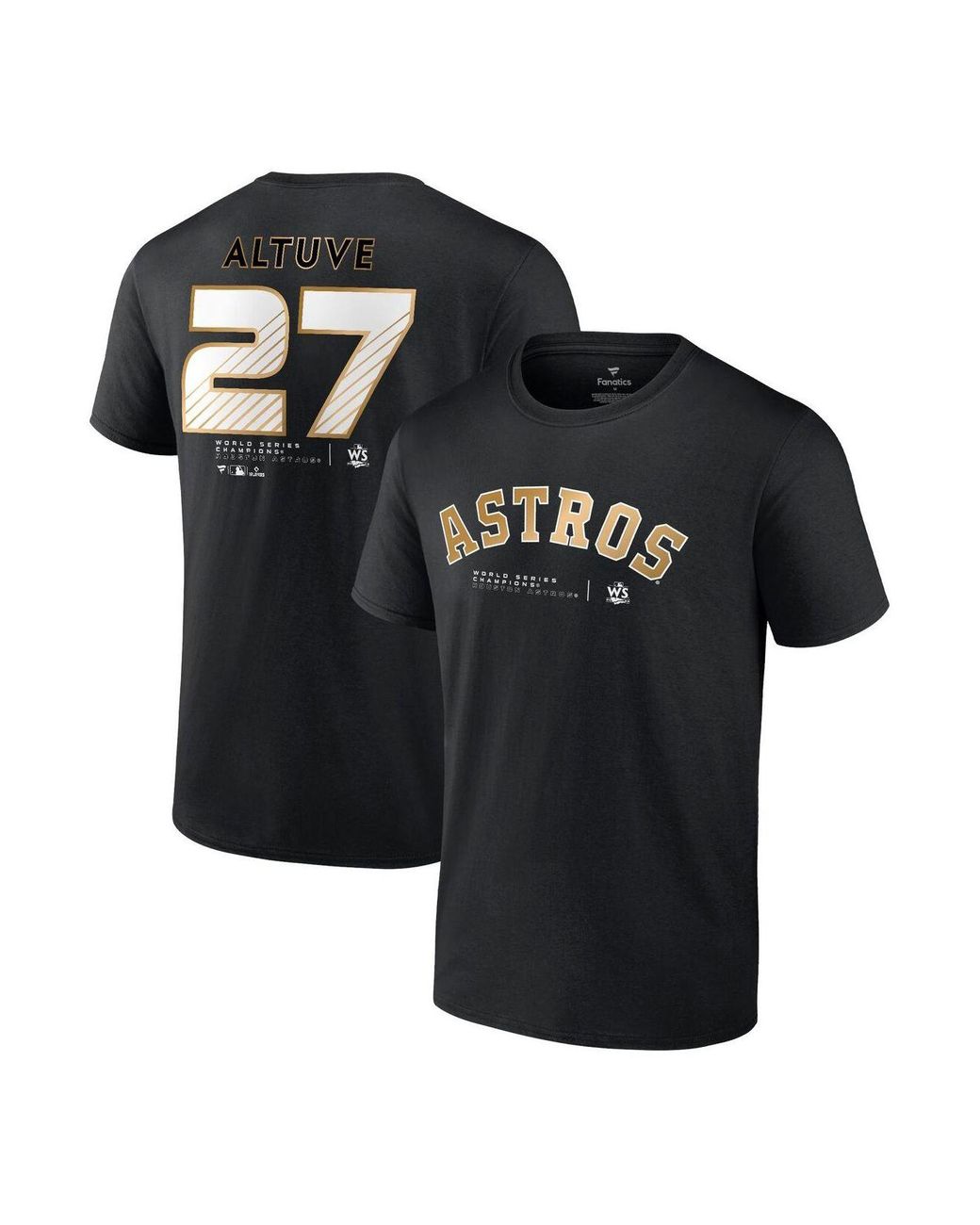 Houston Astros Jose Altuve Stacked Tee Shirt