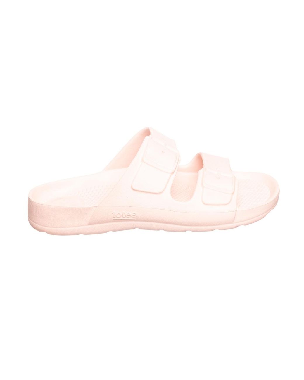 Totes Pink Everywear Double Buckle Slides