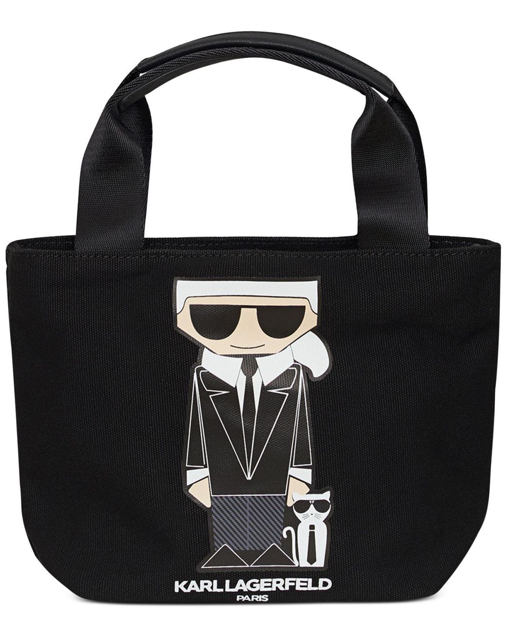 Karl Lagerfeld Canvas Kristen Crossbody in Black Lyst