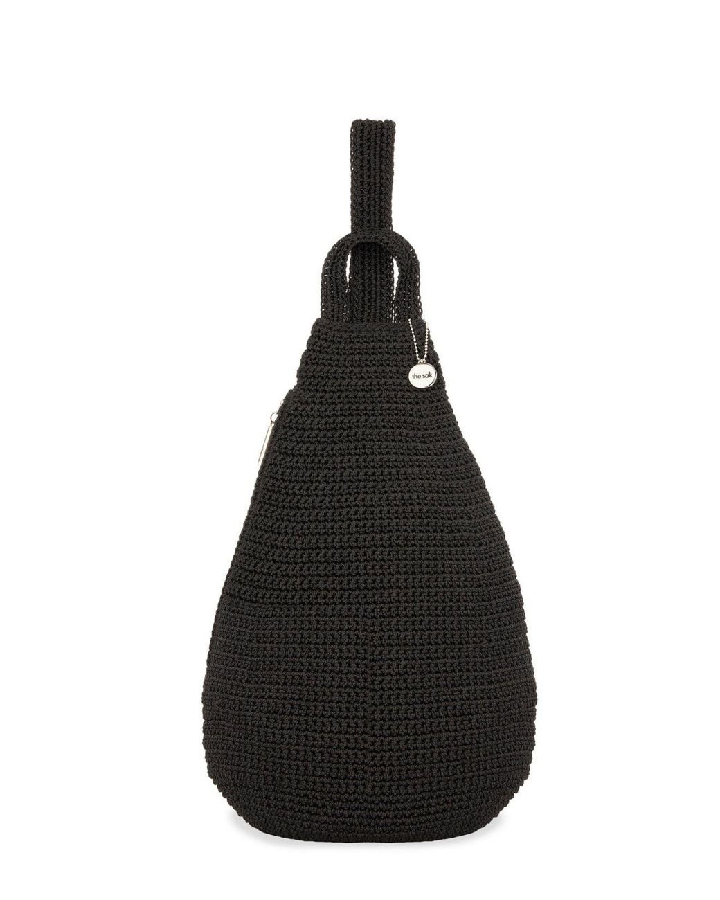 The Sak Geo Crochet Sling Backpack in Black Lyst