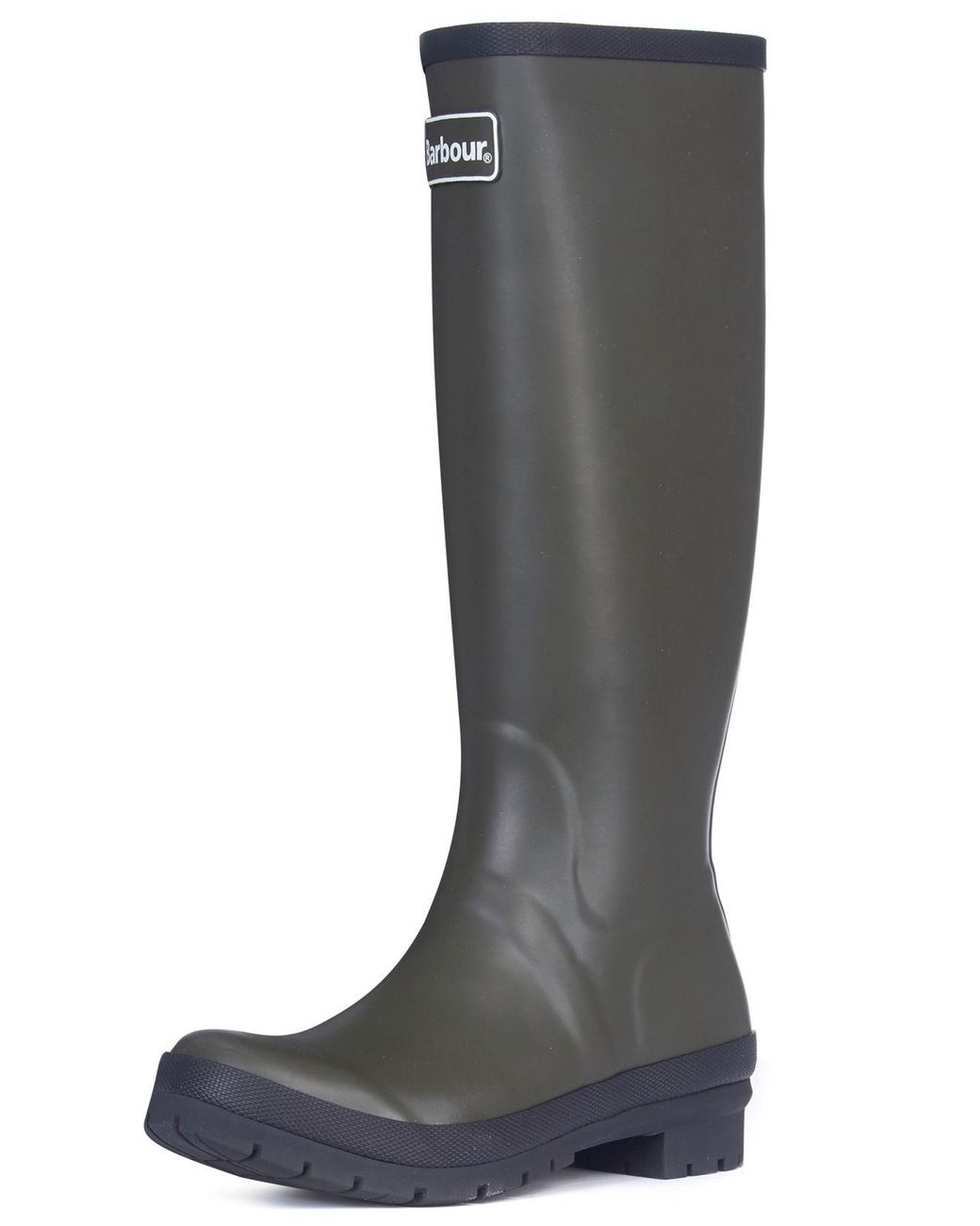 Barbour Rubber Abbey Tall Rain Boots in Olive (Green) - Lyst
