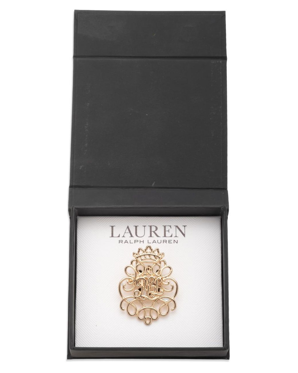 Scroll Pin Ralph Lauren Tone Polished Scroll Pin in Metallic | Lyst
