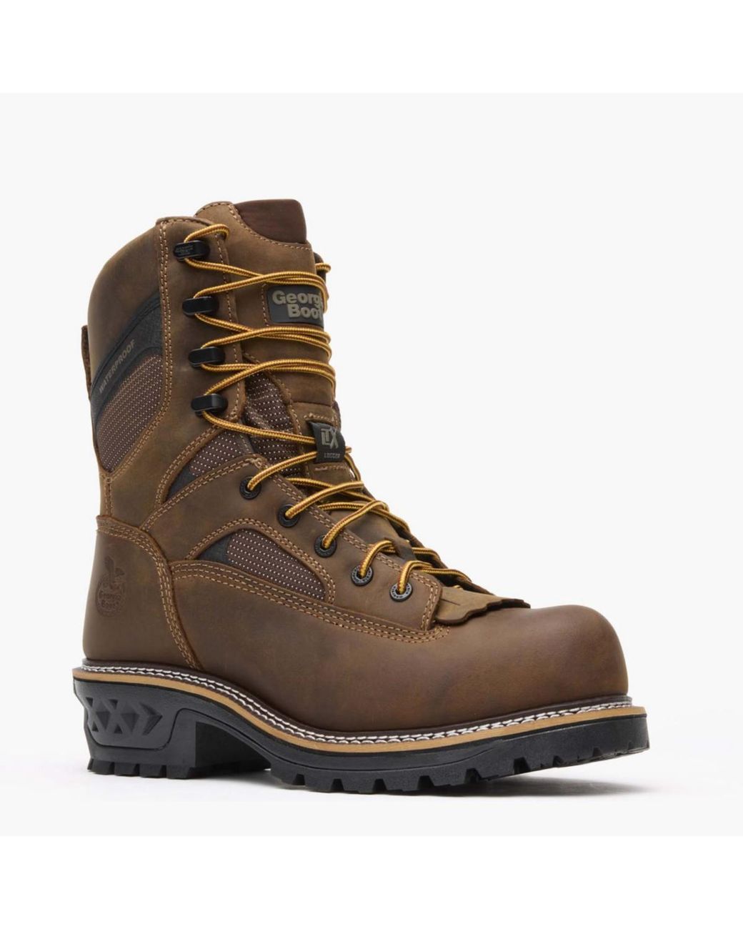 Georgia Boot Brown Ltx Logger Composite Toe Waterproof Work Boot for men
