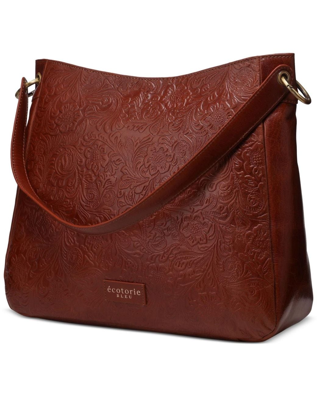 Écotorie Johnson Genuine Leather Shoulder Bag in Red | Lyst