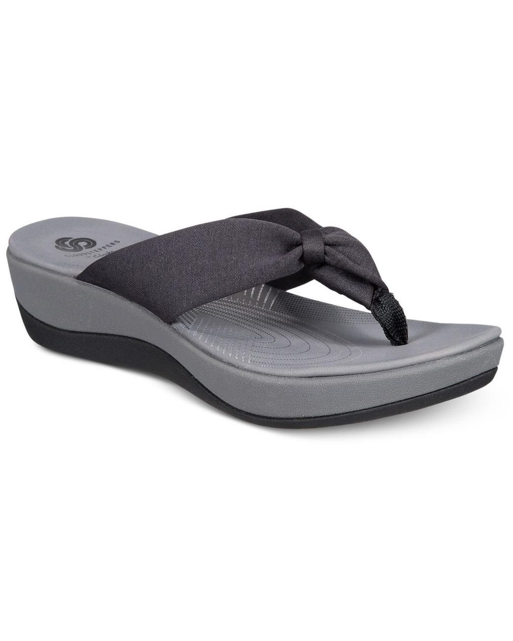 Clarks Women's Arla Gilson Flip-flops in Black | Lyst