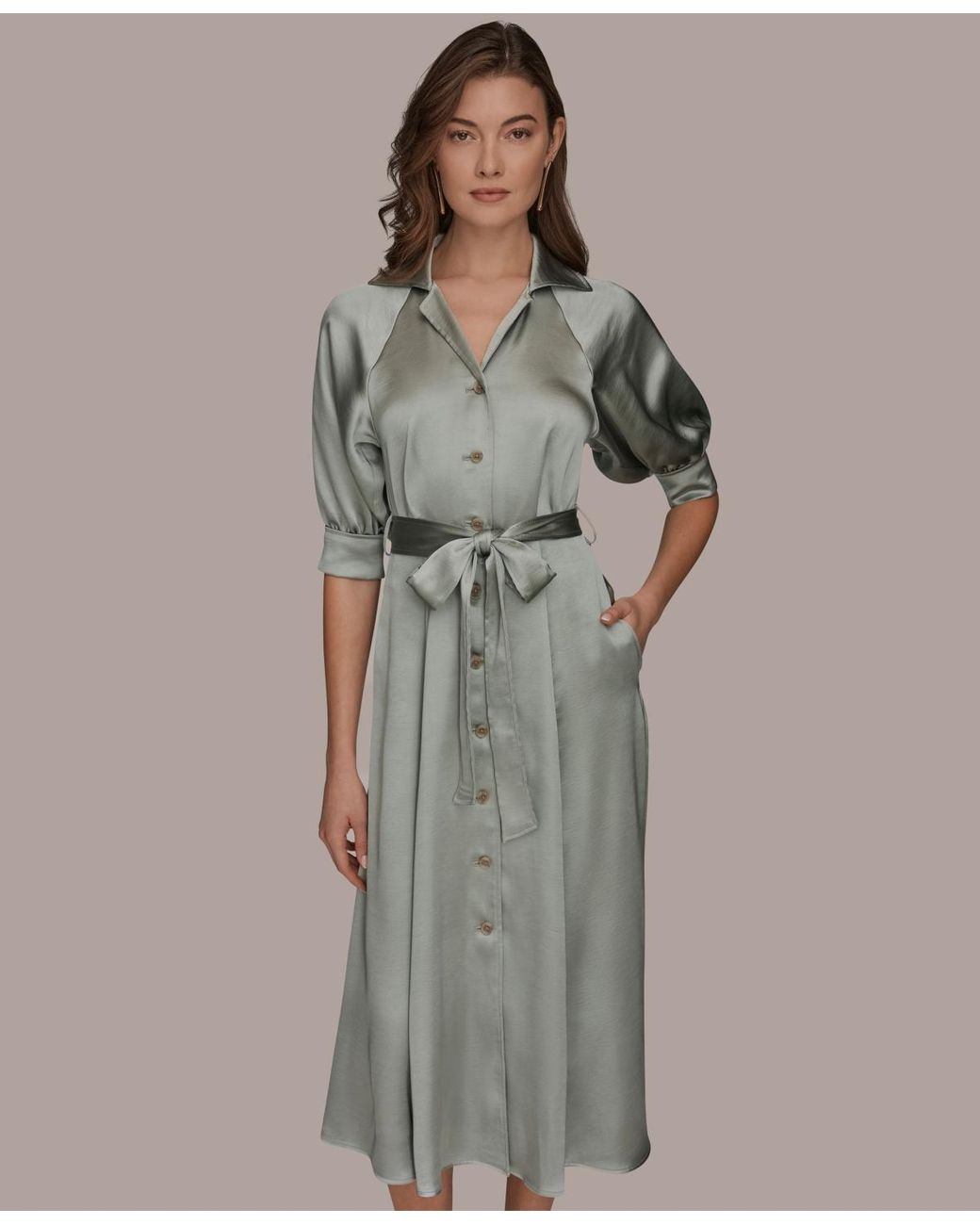 fit and flare cotton dress knee length Shop Dresses for Women navydresses main image 0