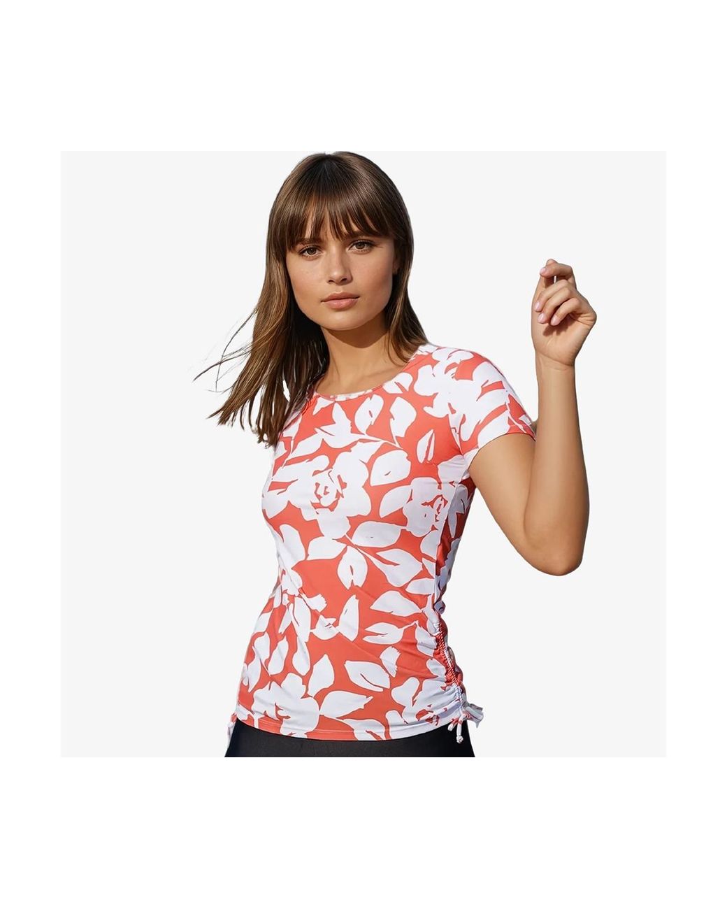 Calypsa Red Adele Swim Top