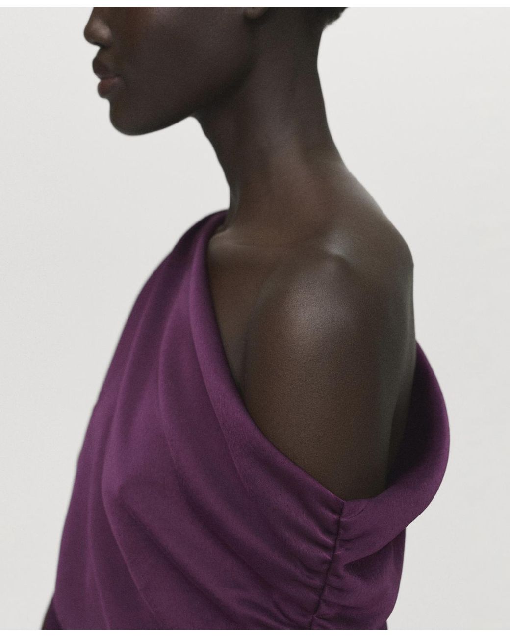 asymmetric off the shoulder sheath dress Tarik Ediz 98465