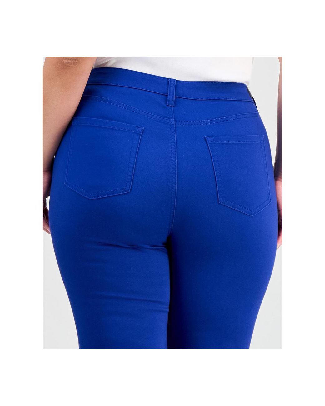 Jones New York Blue Plus Size Lexington High-rise Straight-leg Jeans