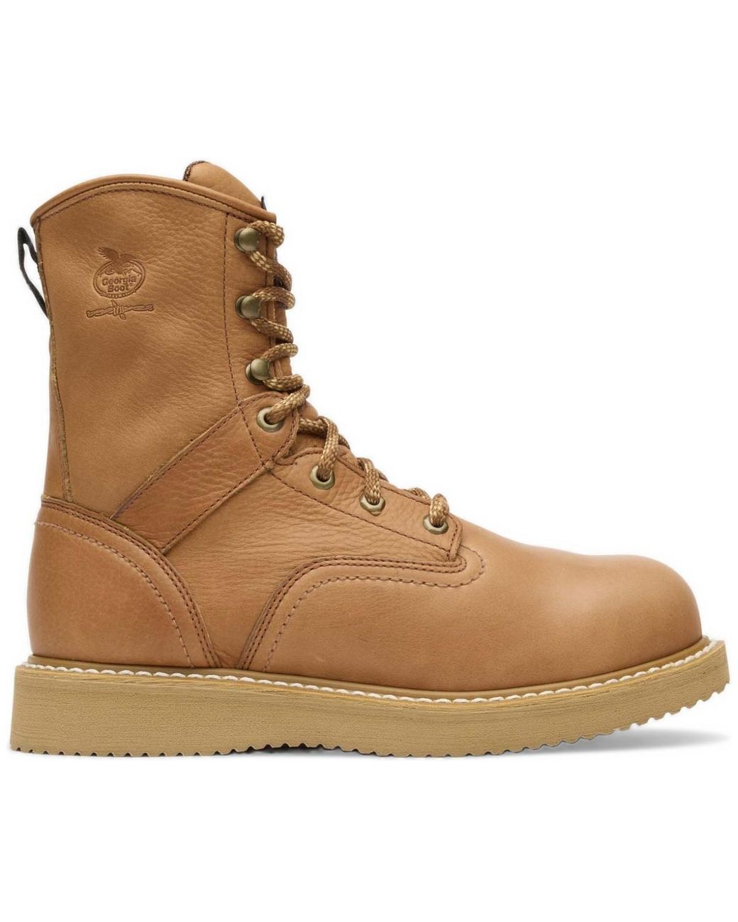 Georgia Boot Brown Wedge Steel Toe Work Boot for men