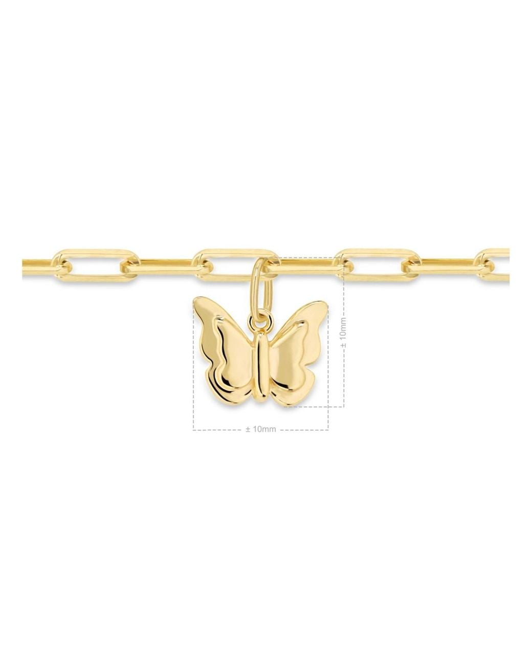 DEVATA Metallic Butterfly Charm