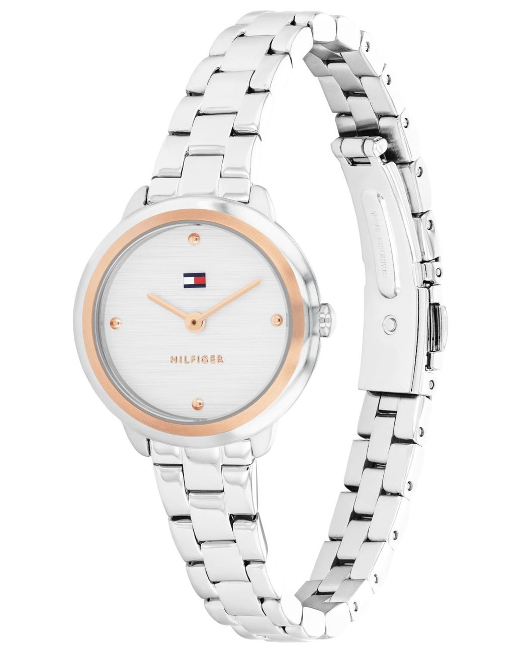 Tommy Hilfiger Metallic Quartz Tone Stainless Steel Bracelet Watch