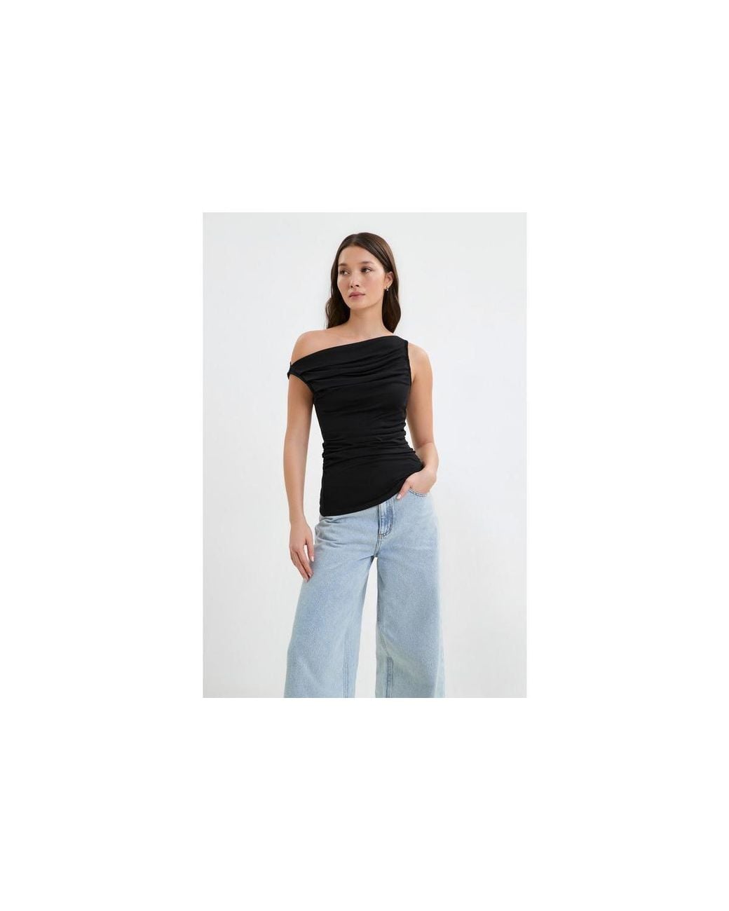 MARCELLA Black Cooper Sleeveless Top