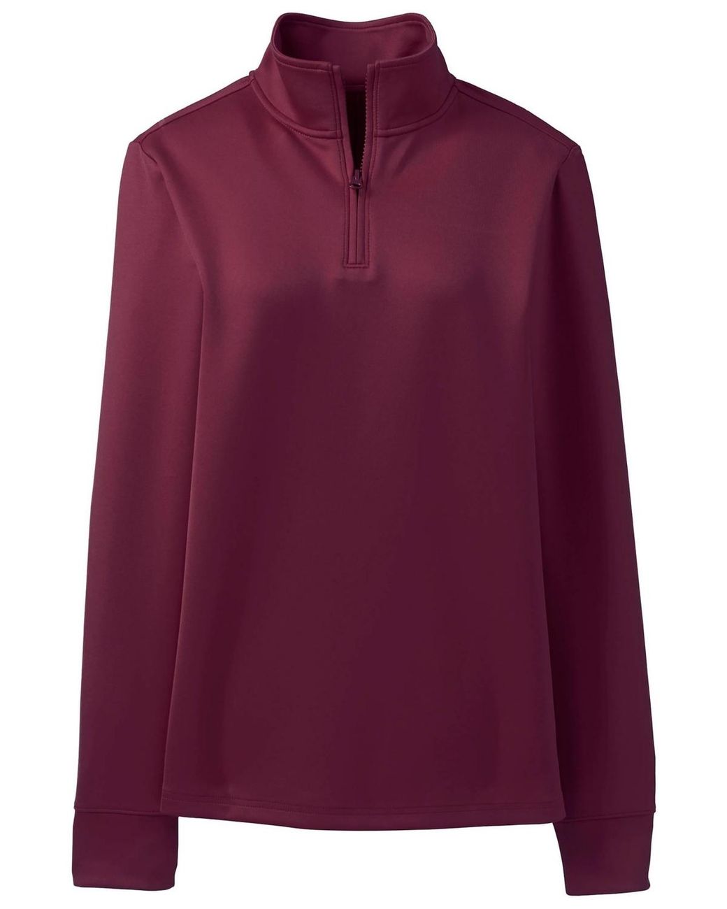 Lands' End Purple Active Performance Quarter Zip Pullover