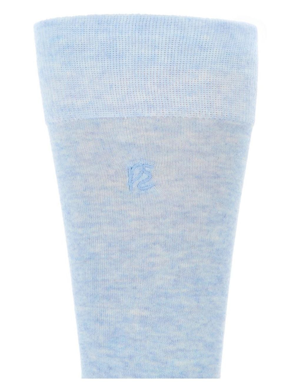 Perry Ellis Blue Heathered Patterned Socks for men