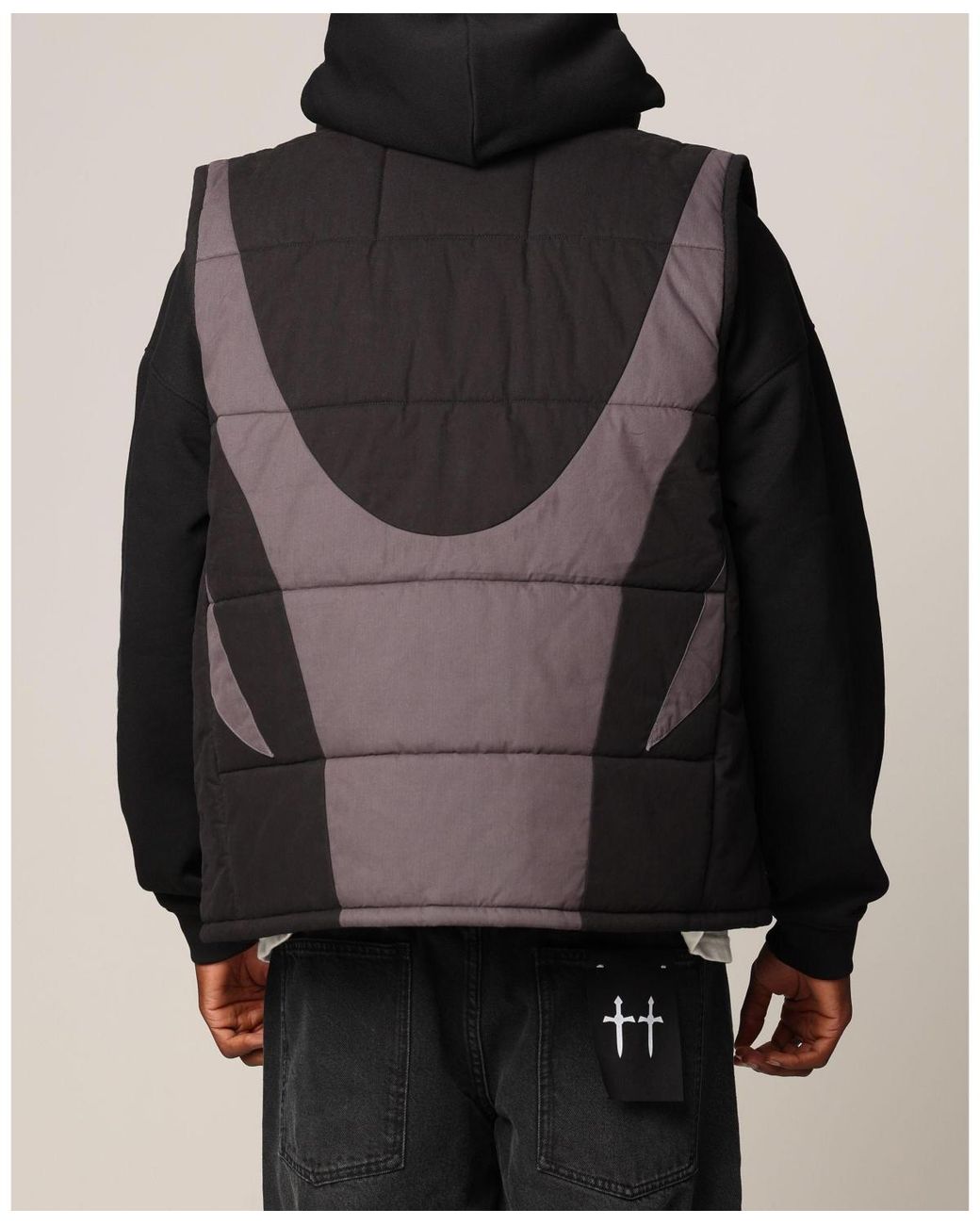 Saint Morta Rage Puffer Vest in Black for Men | Lyst