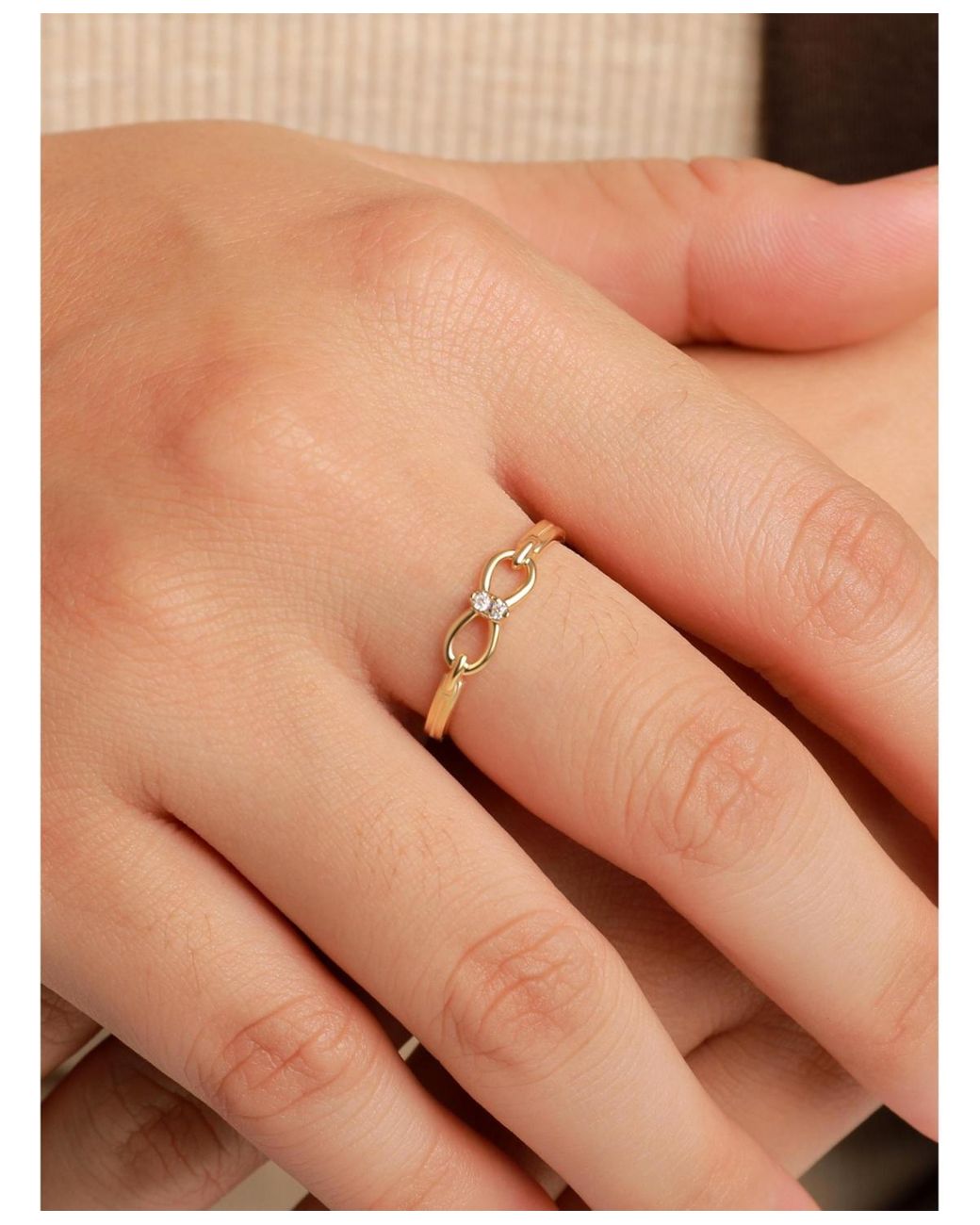 DEVATA Metallic Infinity Ring