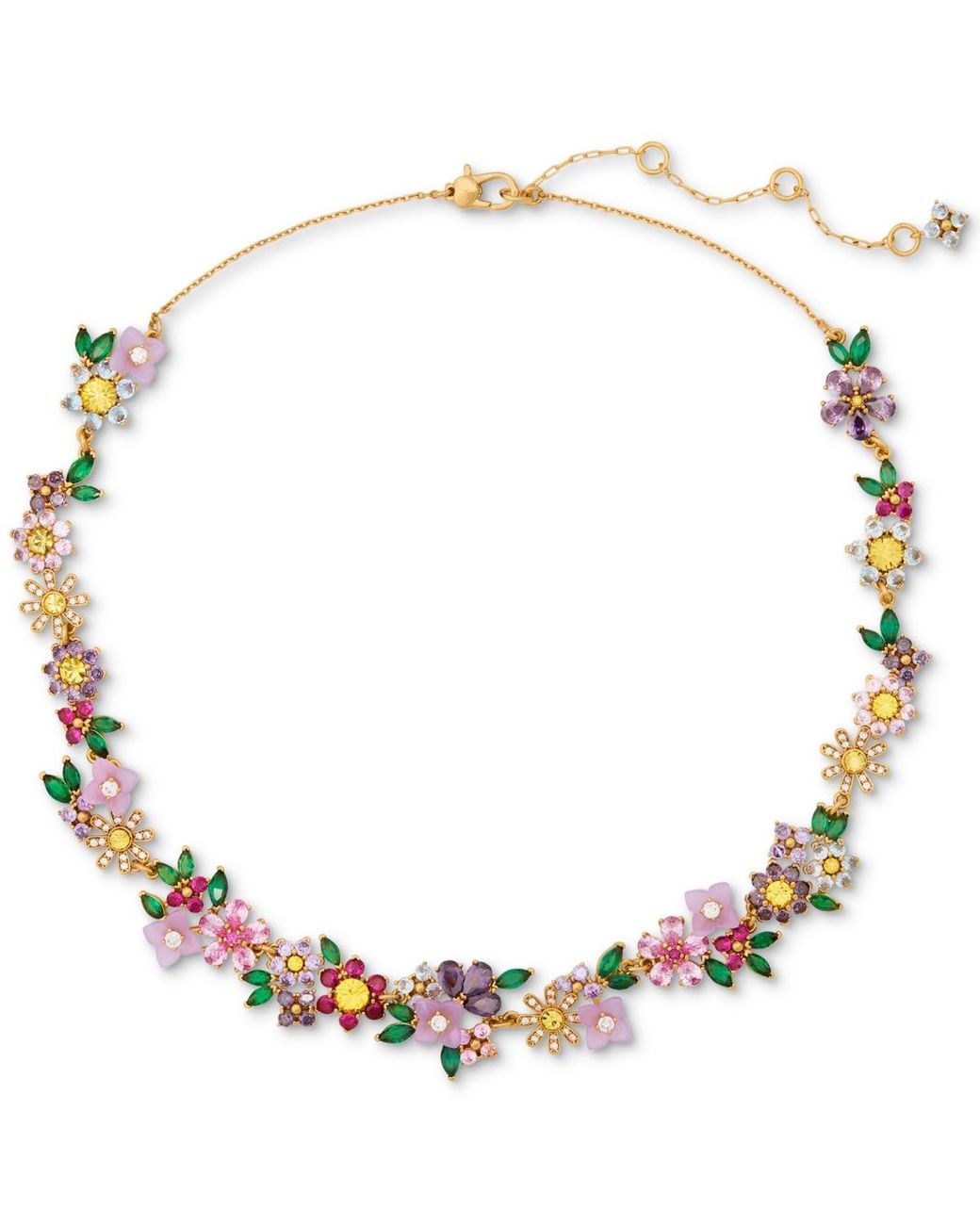 【カラフル♪】kate spade☆fringe collar statementネックレス ガーデン フレンズ ビーデッド チャーム ネックレス