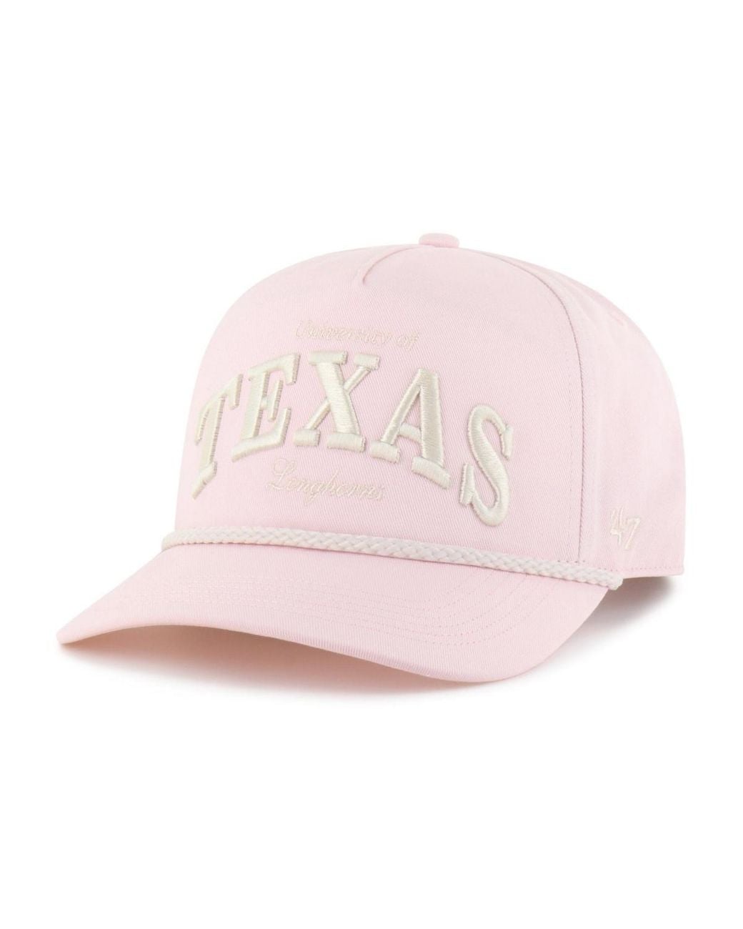 '47 Pink Texas Longhorns Retro-inspired Five-panel Snapback Baseball Cap for men