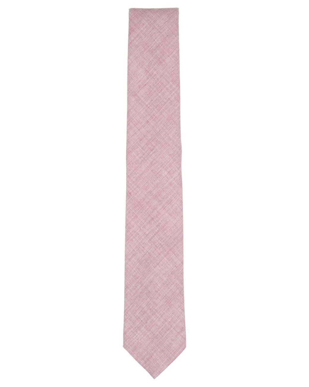 BarIII Pink Chambray Solid Tie for men