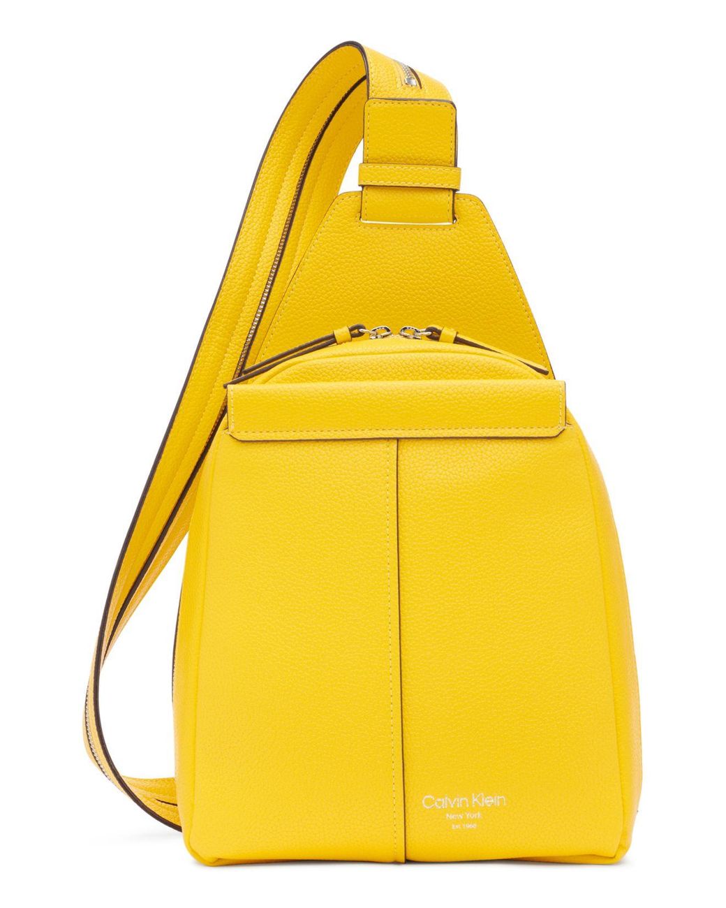 Calvin Klein Millie Convertible Sling in Yellow Lyst