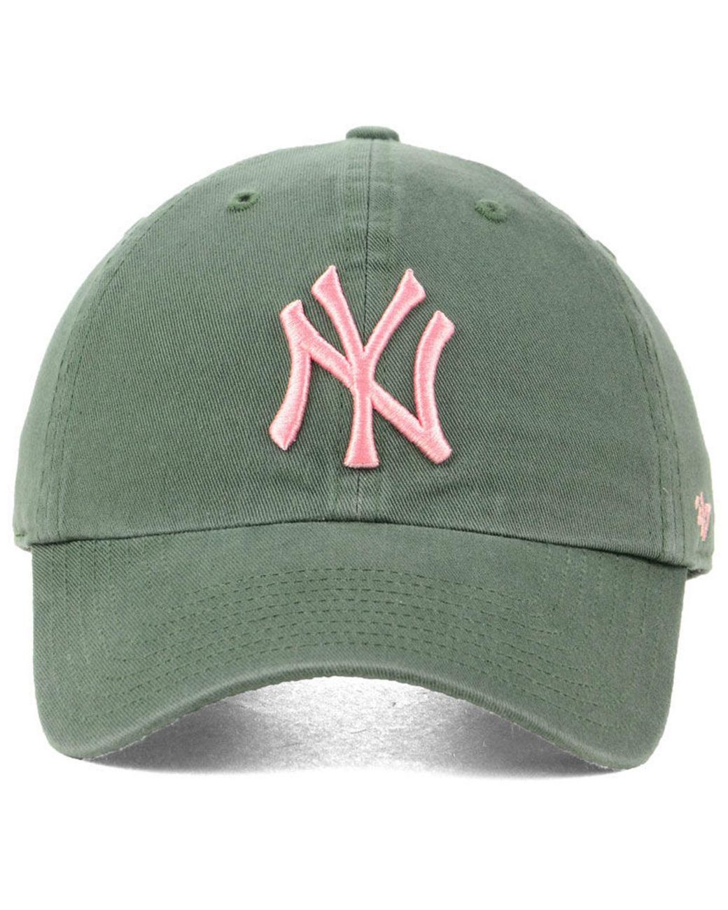 New York Yankees Moss Pink Clean Up Cap 