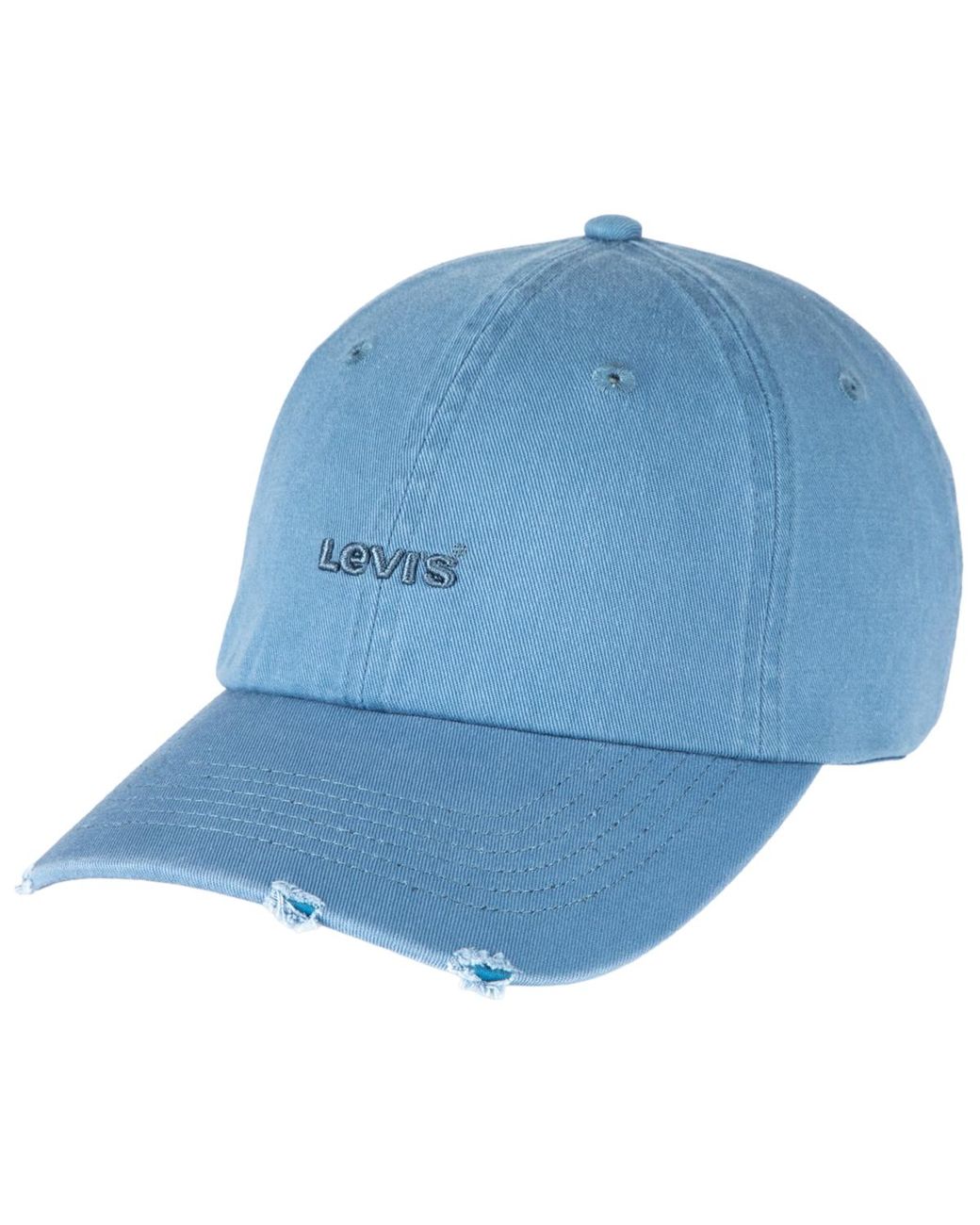 Levi's Blue Distressed Baseball Hat for men