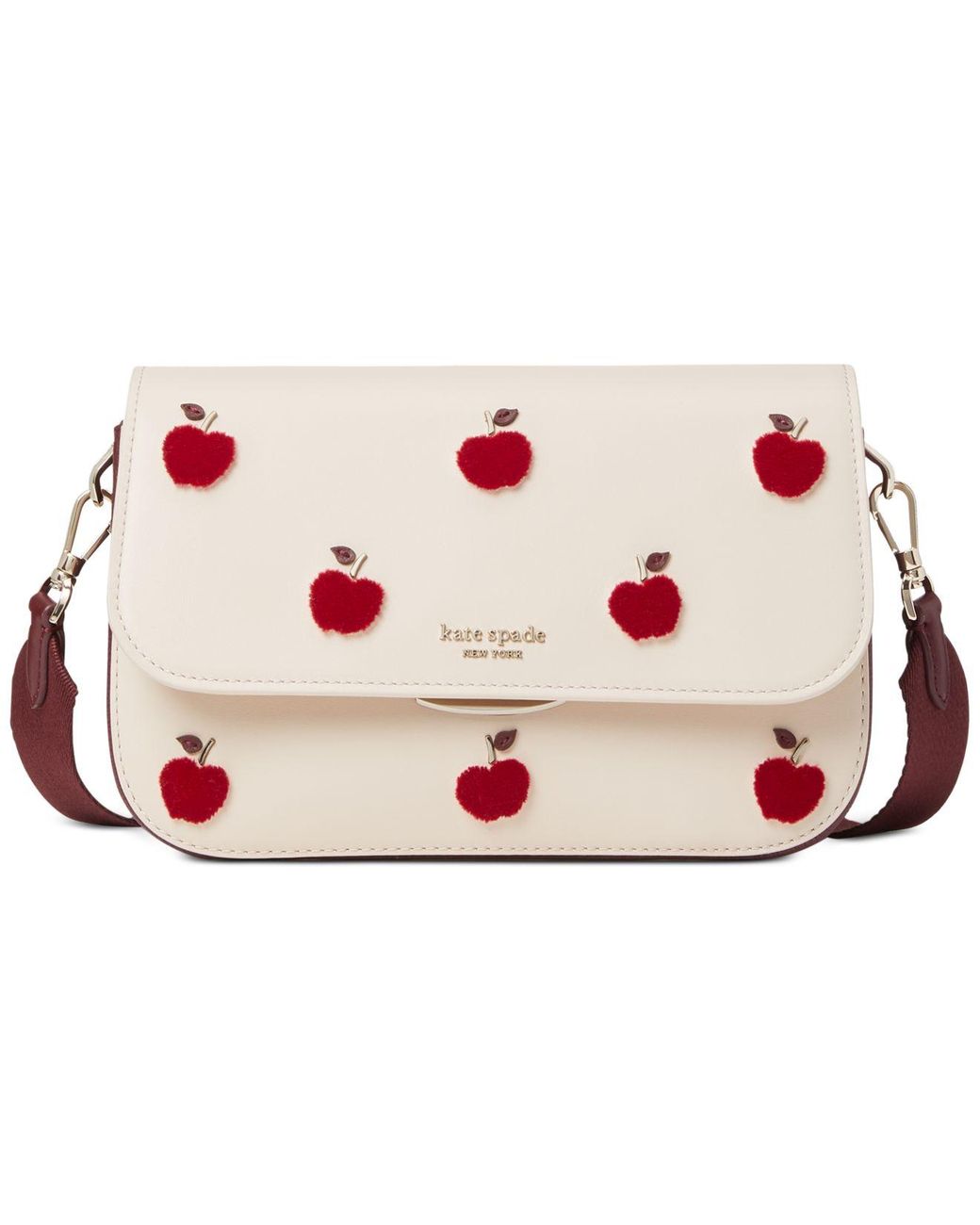 Kate Spade Buddie Apple Toss Leather Shoulder Bag Lyst