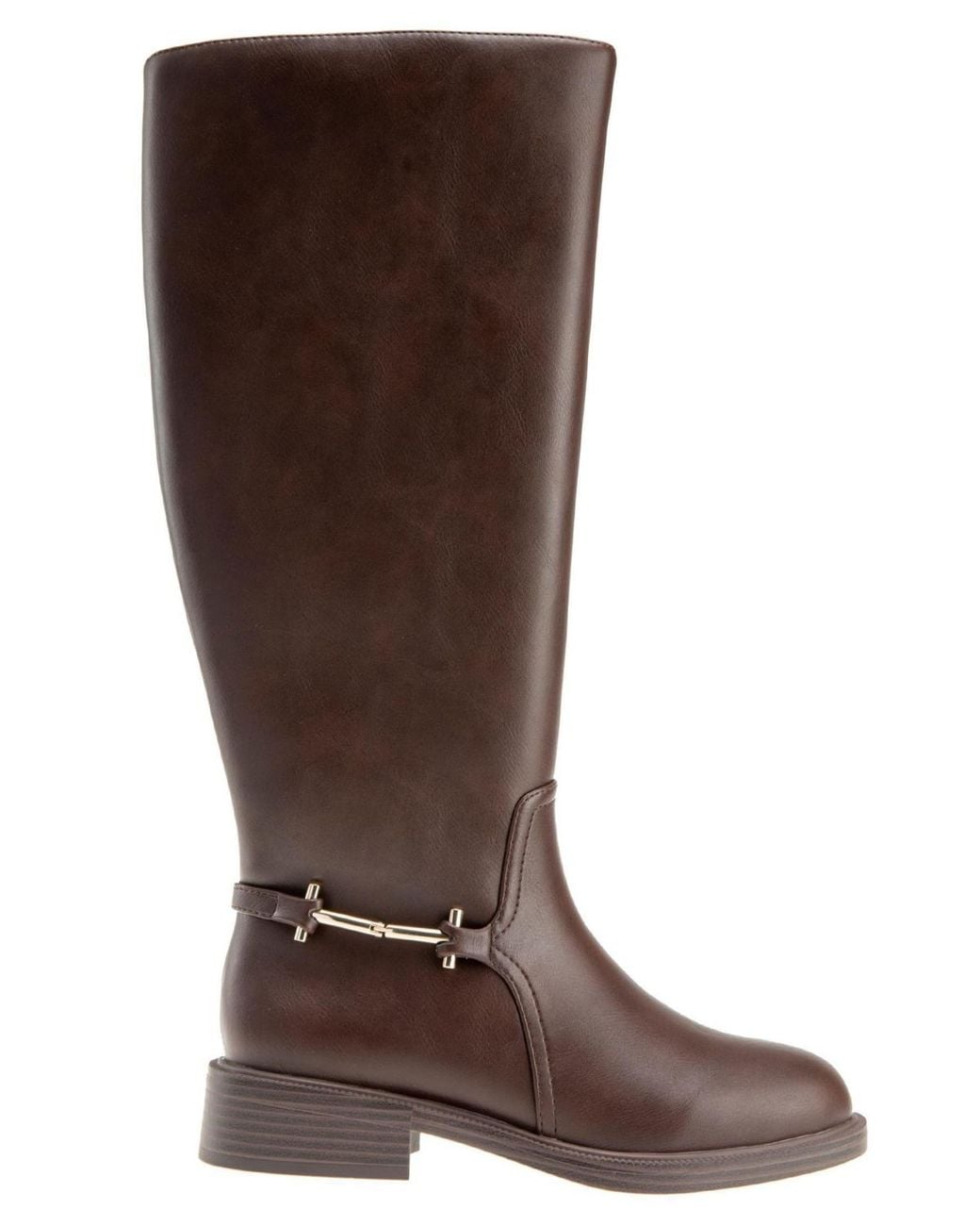 BCBGeneration Brown Lukas Wide Calf Riding Boot