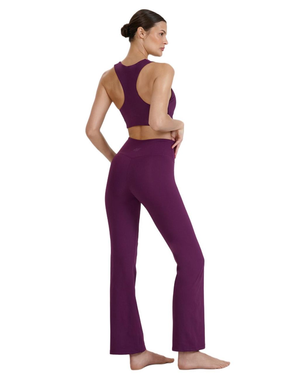 4F Purple Flared Yoga leggings