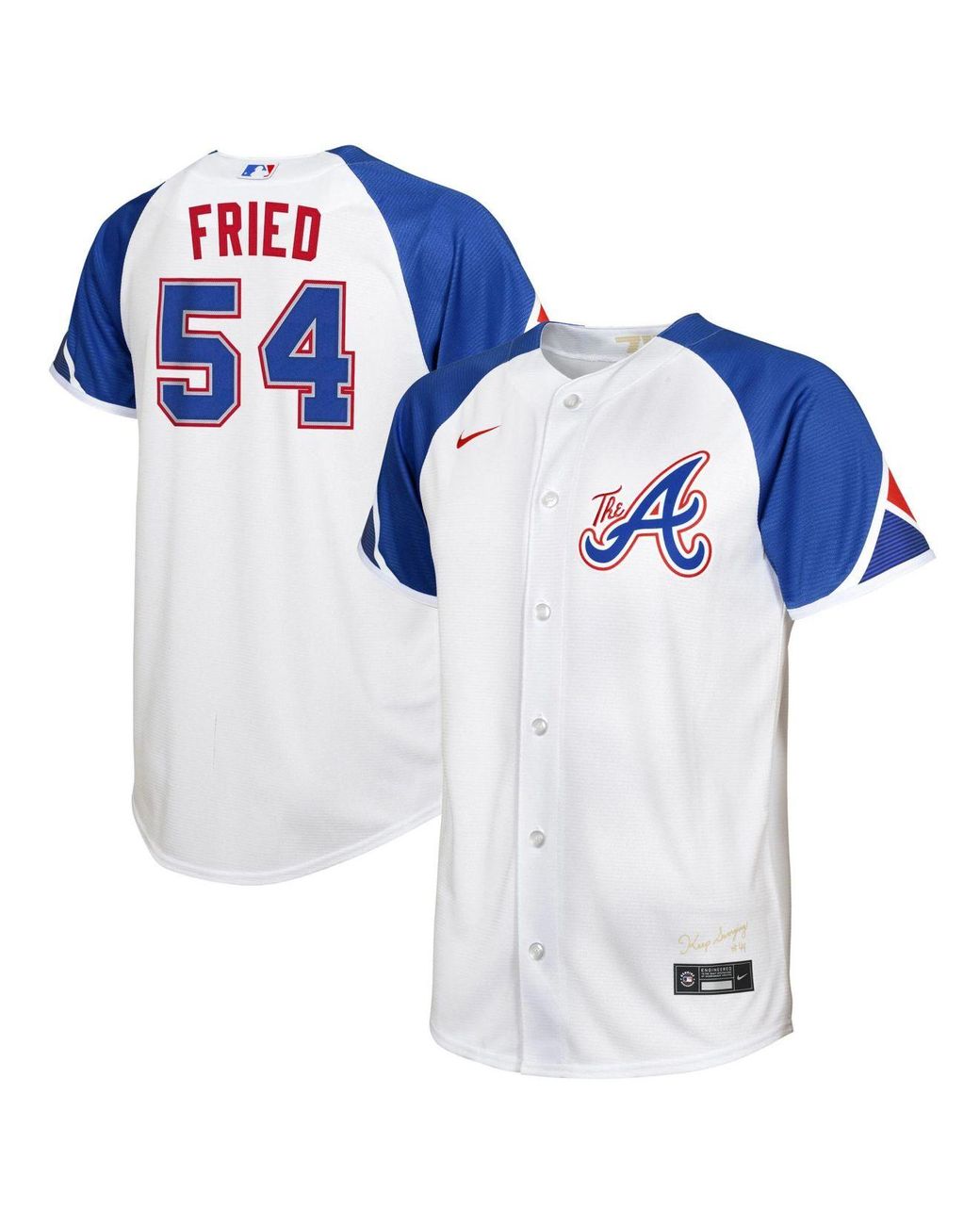 Nike Youth Austin Riley White Atlanta Braves 2023 City Connect Replica