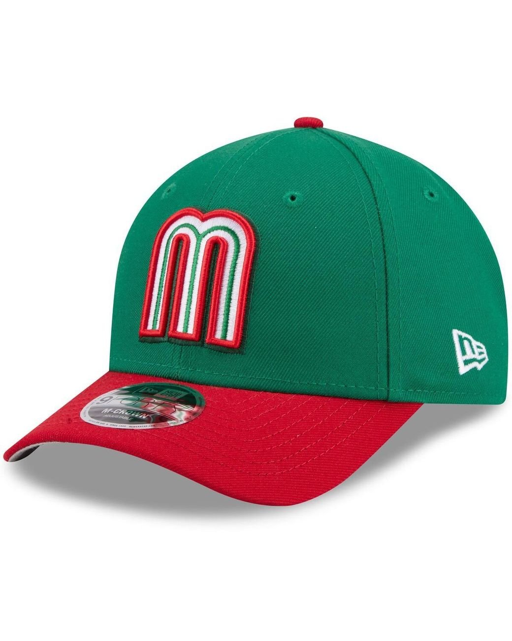 KTZ Green/red Mexico Baseball 2026 World Baseball Classic 9forty M-crown Adjustable Hat for men