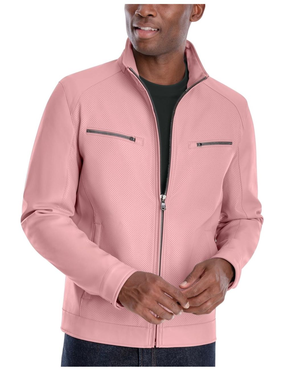 Michael kors pink jacket deals