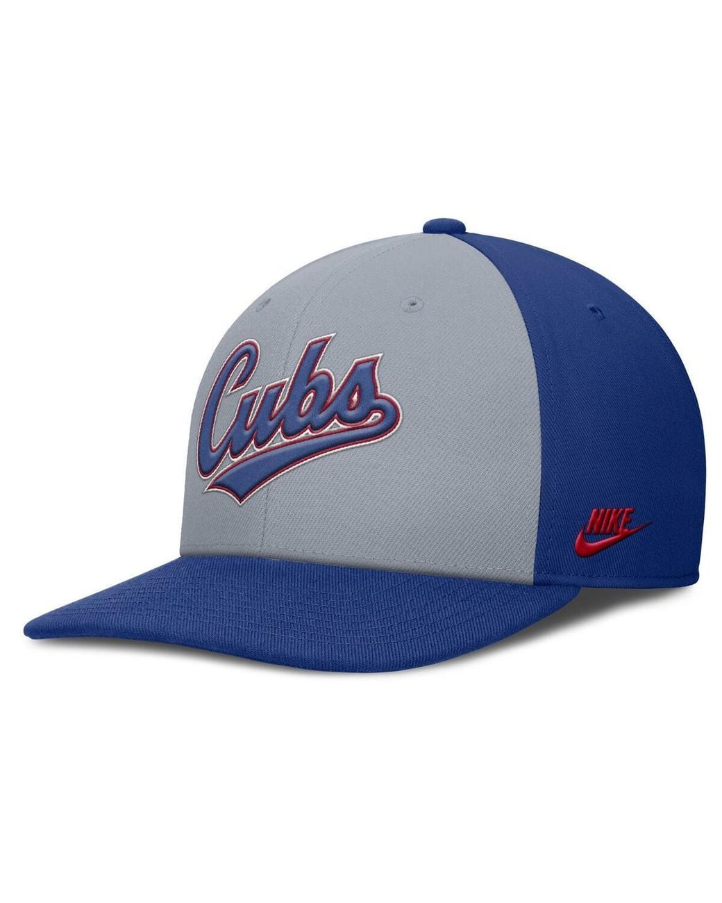 Nike Blue Gray/royal Chicago Cubs Pro Performance Snapback Hat for men
