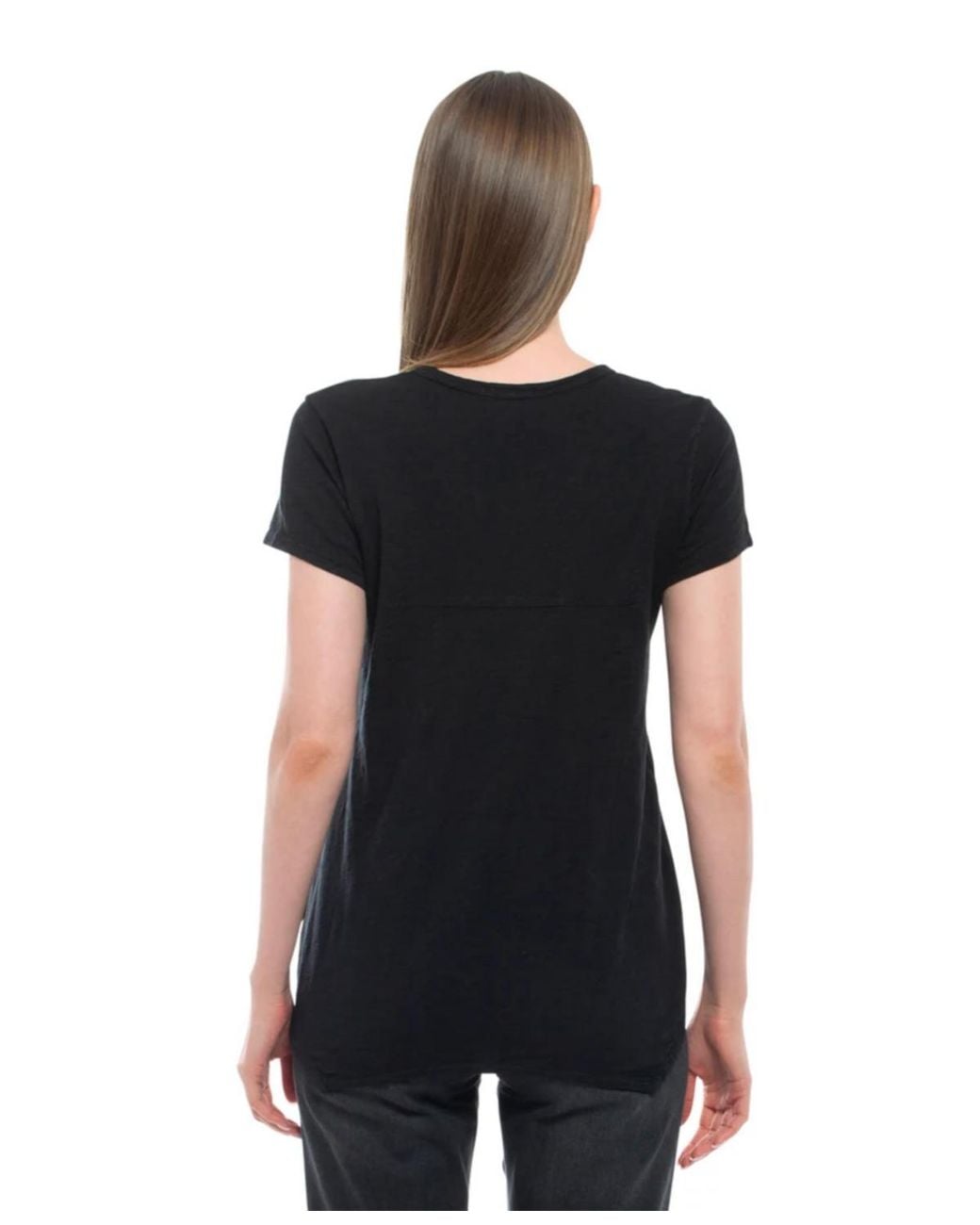 Wilt Black Short Sleeve Shrunken Boyfriend Tee