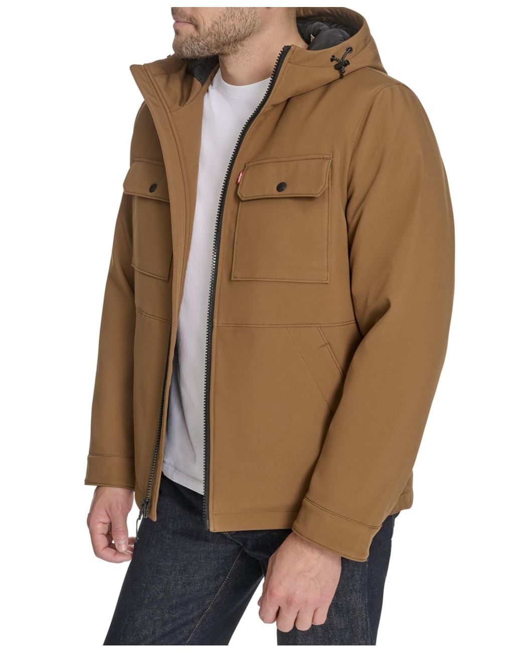 Levi's Brown Rib Stop Softshell for men